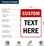 Custom Sign, Custom Sign for Business, Indoor/Outdoor use. 18x24 Inches - Image 6