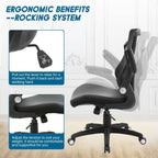 office chair ergonomic desk chair, computer pu leather, front angle view