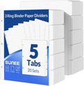 SUNEE Binder Dividers with Tabs by SUNEE