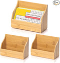 SHIQIKEJIPTY 2 Pack Wood Index Card Holder 4x6 Inch Index Card Box Notecard Box by SHIQIKEJIPTY