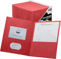 FILE-EZ Two-Pocket Folders, Textured Paper, Letter Size by FILE-EZ