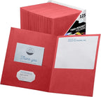 FILE-EZ Two-Pocket Folders, Textured Paper, Letter Size by FILE-EZ