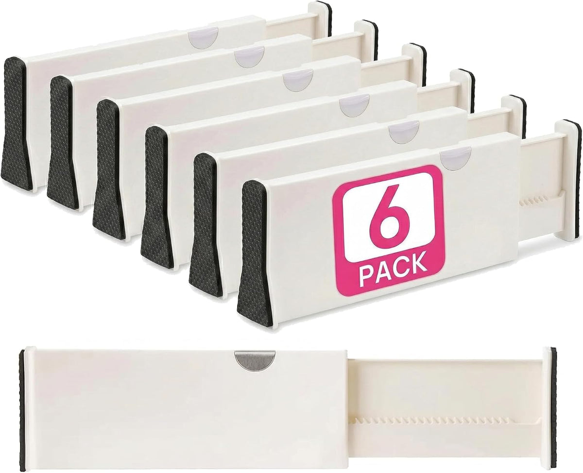 6 Drawer Organizer and Dividers, Organize Silverware and Utensils in Home Kit...