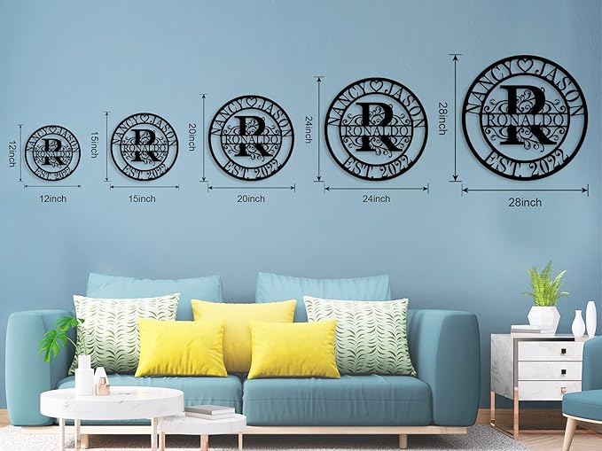 Wedding Gifts for Couples 2025, Personalized Metal Name Signs, Custom Name Signs - Image 5