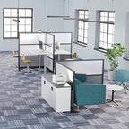 Stand Up Desk Store Workflow Modular Wall | 70'' x 70'' Wall | Expandable - Image 8