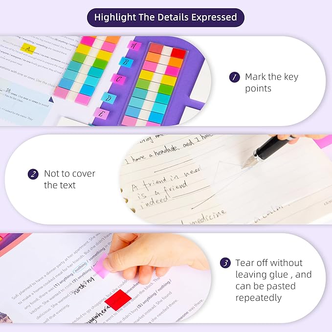 Golcellia Transparent Sticky Notes, See Through Sticky Note, Pastel Colorful - Image 5