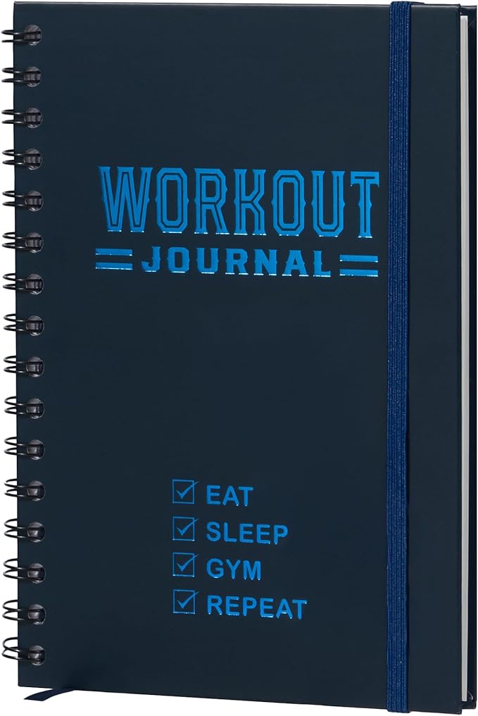 Nextnoid Hardcover Fitness Journal Workout Planner by Nextnoid