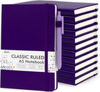 feela 12 Pack Notebooks Journals Bulk, Hardcover Notebook Classic Ruled Journal by feela