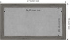Amanti Art Grey Framed Magnetic Board 15x27 Small Vision Board - Image 4