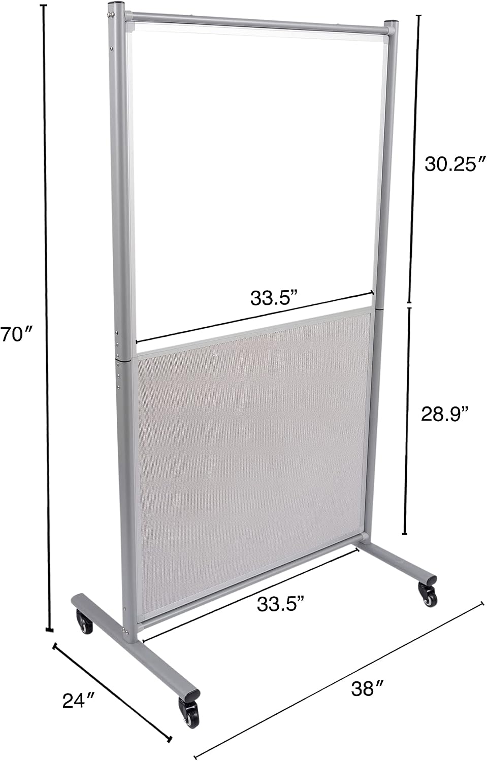 Stand Up Desk Store Rolling Mobile Magnetic Whiteboard Room Divider Dry Erase...