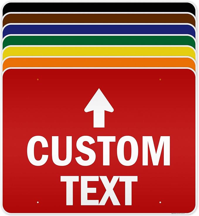 Custom Arrow, Custom Directional Sign, Up Arrow, 36x48 Inches, Reflective by MySignCenter