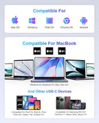 UtechSmart USB C Hub, Ethernet Multiport Adapter 6 in 1 USB C to HDMI Dock - Image 7