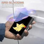 BWEGRHE Slim Credit Card Holder, Dinosaur RFID Blocking Metal Wallet - Image 3