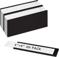 Realth C Channel Magnetic Label Holders 50 Pack 1'' x 4'' by Realth