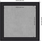 Amanti Art Black Framed Magnetic Board 29x29 Medium Vision Board - Image 2