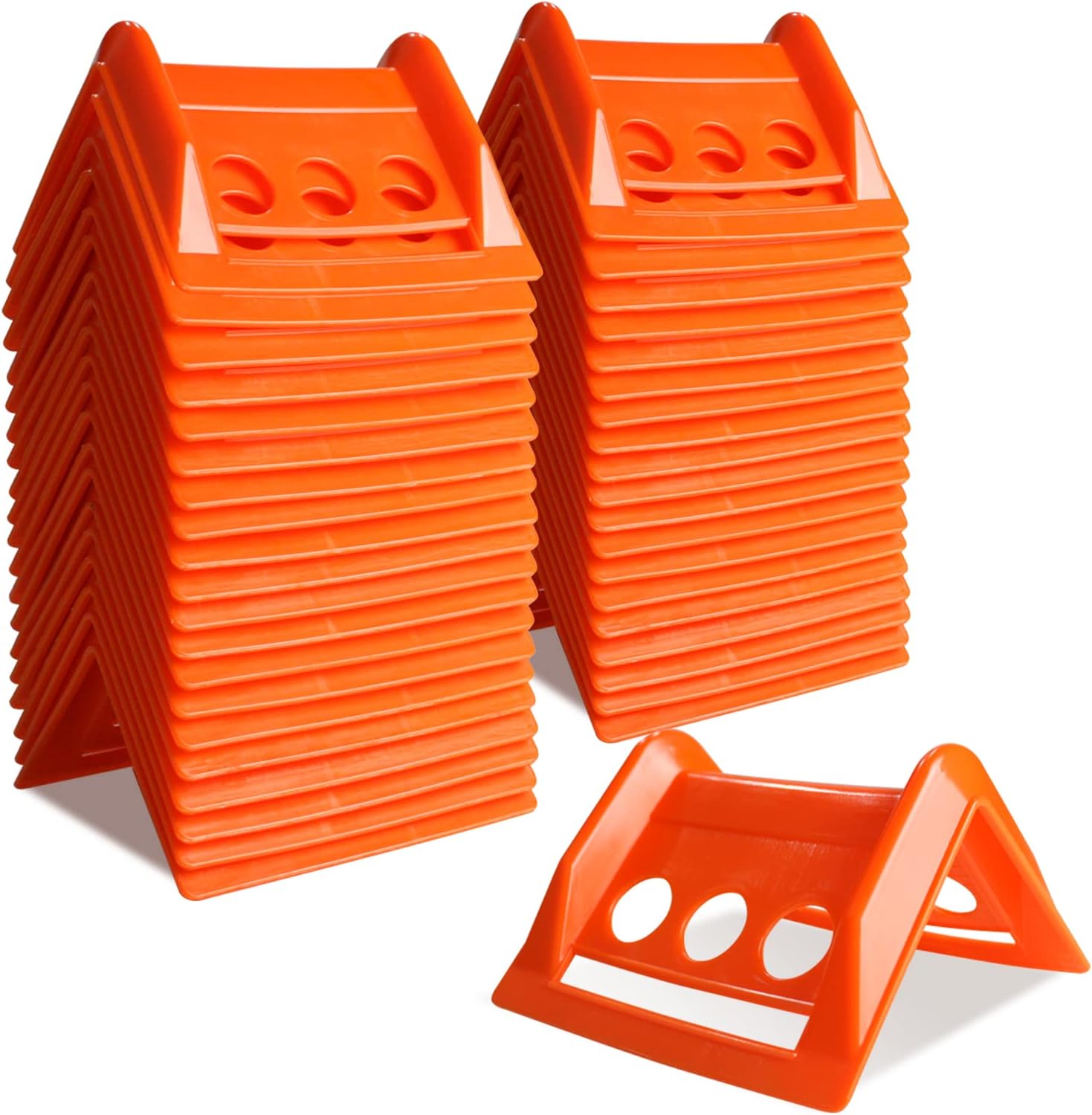 ENJ 40 Pack Flatbed Edge Protector,Cargo Protects Edges | Edge Corner Tie Down Protector for Up to 4 Inch Straps, Flatbed Accessories Plastic Protector
