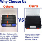 Double Side Tool Box Organizer, Hardware Storage Box, Portable Small Parts - Image 3
