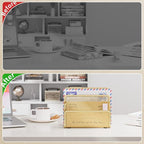 Marbrasse Mail Organizer for Desk, 3-Slot Mesh Metal Mail Holder countertop - Image 3