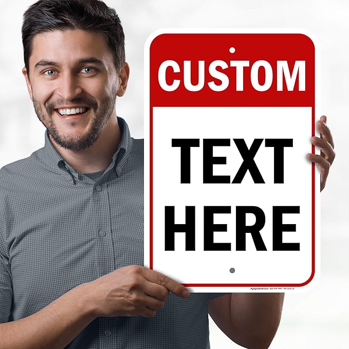 Custom Sign, Custom Sign for Business, Indoor/Outdoor use. 12x18 Inches - Image 2