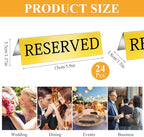 Aemygo 24 Pcs Metal Reserved Table Signs, Double Sided Tent Guest Reservation - Image 3