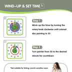 TWENTY5 SEVEN Countdown Timer 7.5 inch, 60 Minute 1 Hour Visual Timer - Image 3