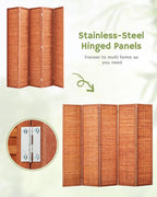 JOSTYLE 6ft Folding Privacy Screens 5-Panel Freestanding Room Dividers - Image 7