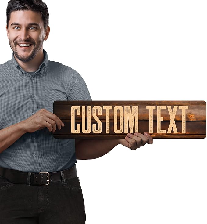 Custom Sign, Custom Street Sign, 11 Font Colors, 13 Font Styles, 4 Hole Options - Image 2