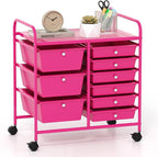 GOFLAME 9-Drawer Rolling Storage Cart, Mobile Utility Cart by GOFLAME