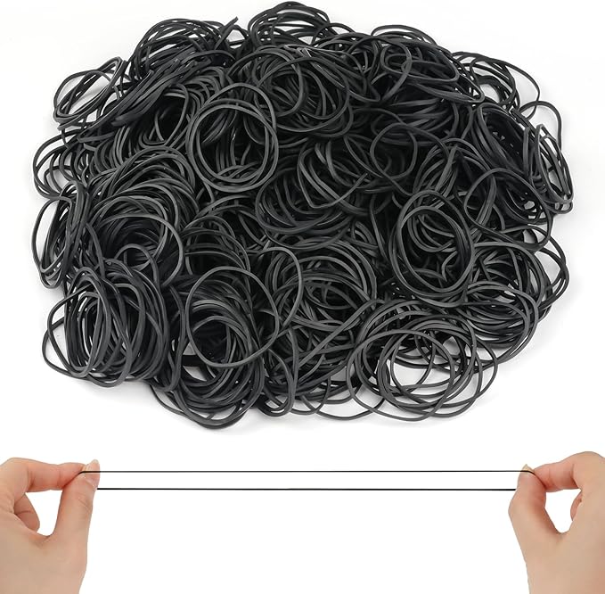 MOWPOG 700 Pcs Rubber Bands, Size #16 Reusable Elastic Rubber Band by MOWPOG