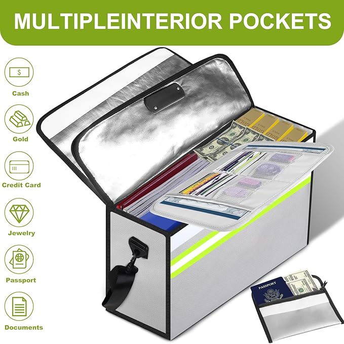 Large Fireproof Money Bags - Image 6