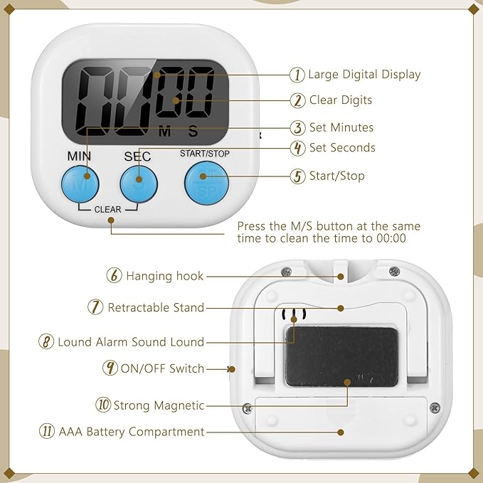 Flutesan 16 Pack Digital Classroom Timers - Image 3