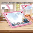 xvv rechargeable tracing board, ultra-thin light pad with on a desk or shelf