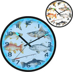 Vozoza Fishing Underwater 12 Inch Analog Wall Clocks Battery-Operated - Image 2