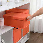 HOONEX Storage Bins with Lids for Organizing, Storage Boxes with 2 Carrying - Image 4