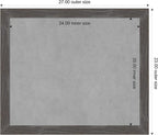 Amanti Art Grey Framed Magnetic Board 23x27 Medium Vision Board - Image 3