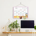 Dry Erase Calendar Cork Board Combo, 17x13 Inches Calendar Whiteboard - Image 6