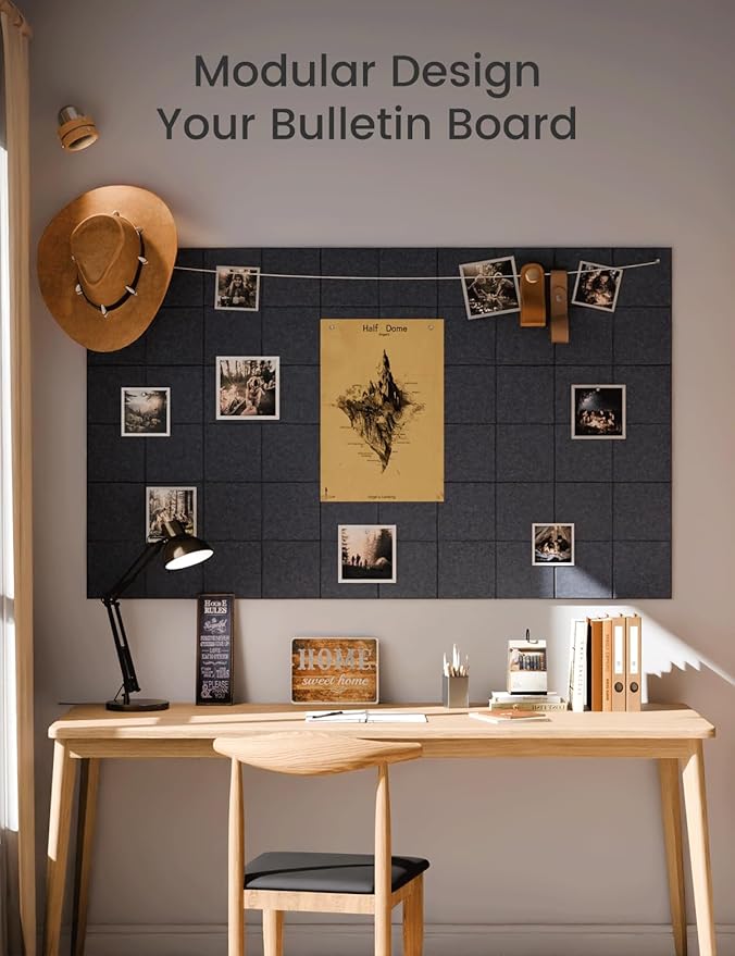 Large Felt Bulletin Board 48" x 36", Cork Board Alternative - Image 5