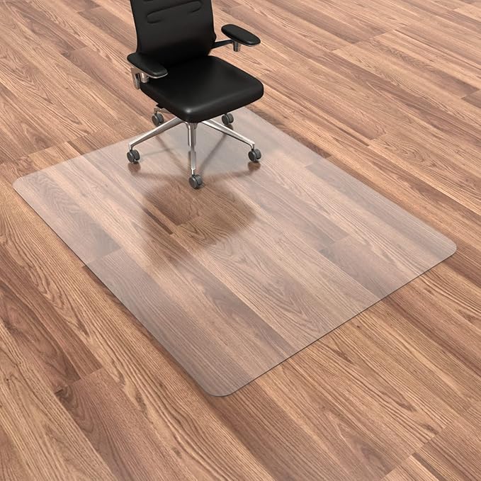 HOMEK Chair Mat for Hardwood Floor, 53”x 45” Office Chair Mat, Floor Mat for by HOMEK