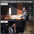 gaefury led desk lamp for home office, 24w, side view
