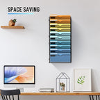 SUPEASY 10-Tier Wall File Holder Organizer - Image 7