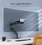 HUANUO 13 to 40 Inch Dual Monitor Arm - Image 2