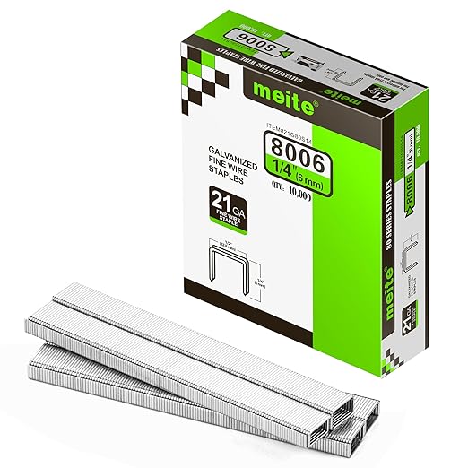 meite 21 Gauge Upholstery Staples, 1/2-Inch Crown by meite