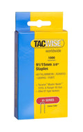 Tacwise Heavy Duty 91 Series 15mm Staples for Staple Gun (1000) | Precision cut, Popular for Wood-to-Wood Applications