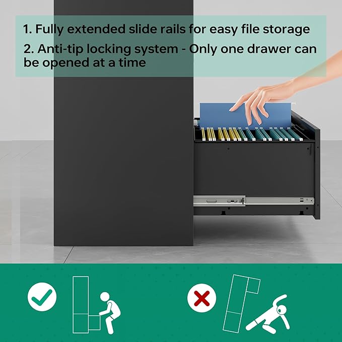 Letaya 5 Drawer File Cabinet - Image 5