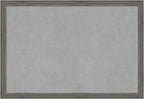 Amanti Art Grey Framed Magnetic Board 27x39 Large Vision Board by AmantiArt