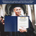 gisgfim 15Pcs Certificate Holders Diploma Covers Single Sided Gold Foil Border - Image 7