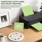 Cardstock 8.5 X 11, 40 Sheets Light Green Card Stock, 75lb/ 200gsm Pale Green - Image 4