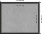 Amanti Art Black Framed Magnetic Board 17x21 Small Vision Board - Image 4