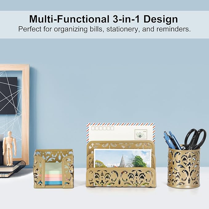 EasyPAG Desk Organizers and Accessories 3 Pieces Office Organizer Set - Image 2
