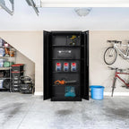 TaskStorz Storage Cabinet, 72 Inch Tall Metal Storage Cabinet - Image 9